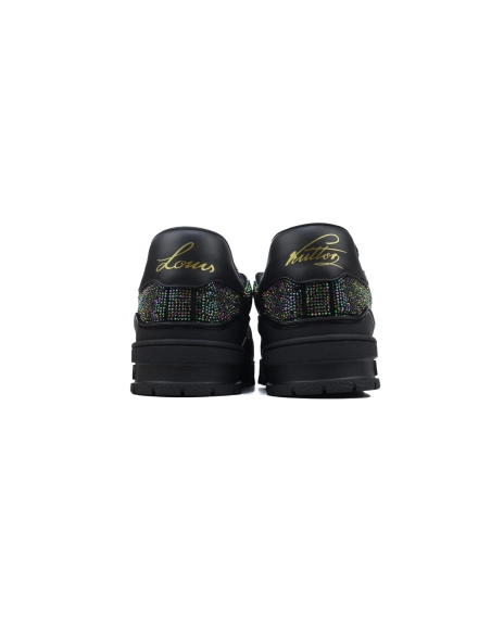 Louis Vuitton Trainer Black Rhinestones 1A815H