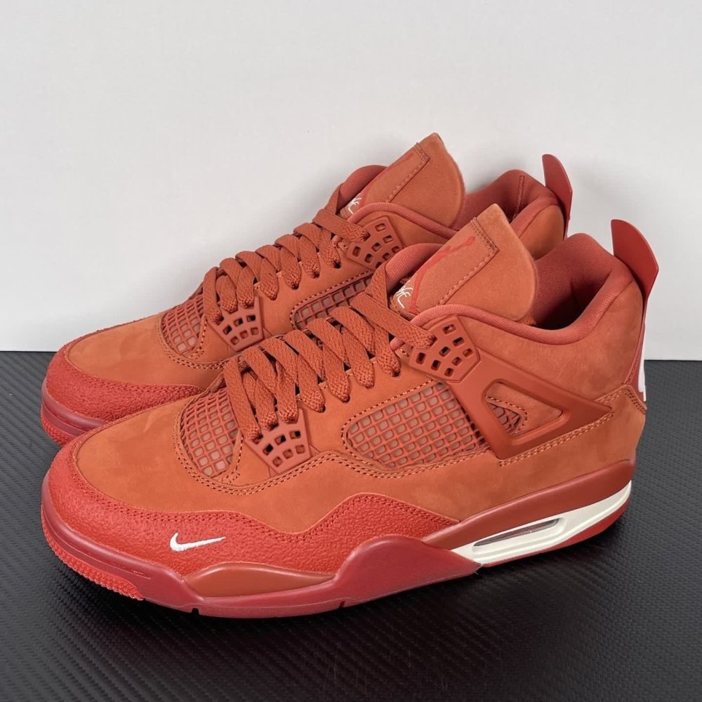 Air Jordan 4 Retro OG Brick by Brick x Nigel Sylvester Orange Brown HF4340-800