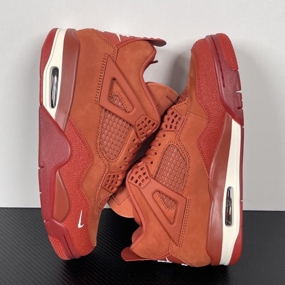 Air Jordan 4 Retro OG Brick by Brick x Nigel Sylvester Orange Brown HF4340-800