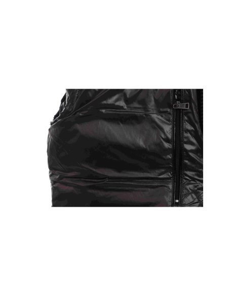 Moncler Maya Lacquered Down Jacket Black,Moncler Jackets,Jackets,CLOTHES