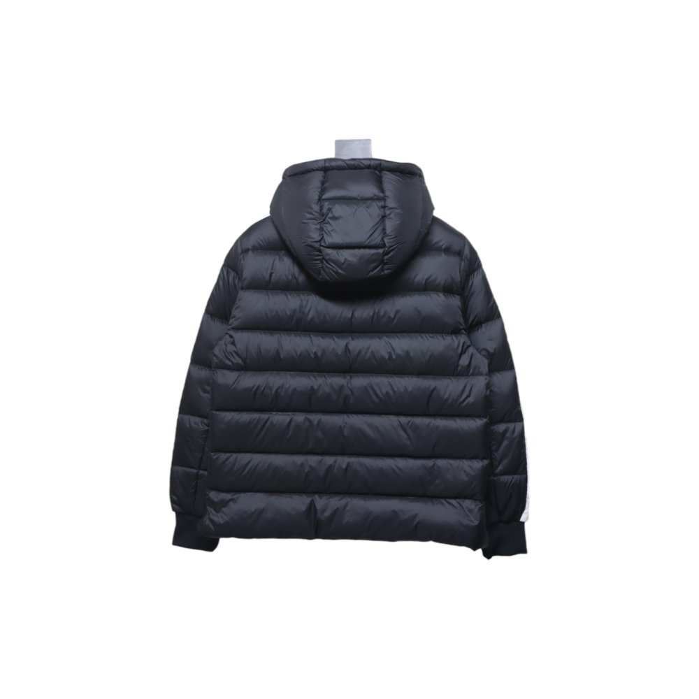 Moncler Stripe-Detail Padded Jacket,Moncler Jackets,Jackets,CLOTHES