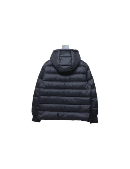 Moncler Stripe-Detail Padded Jacket,Moncler Jackets,Jackets,CLOTHES