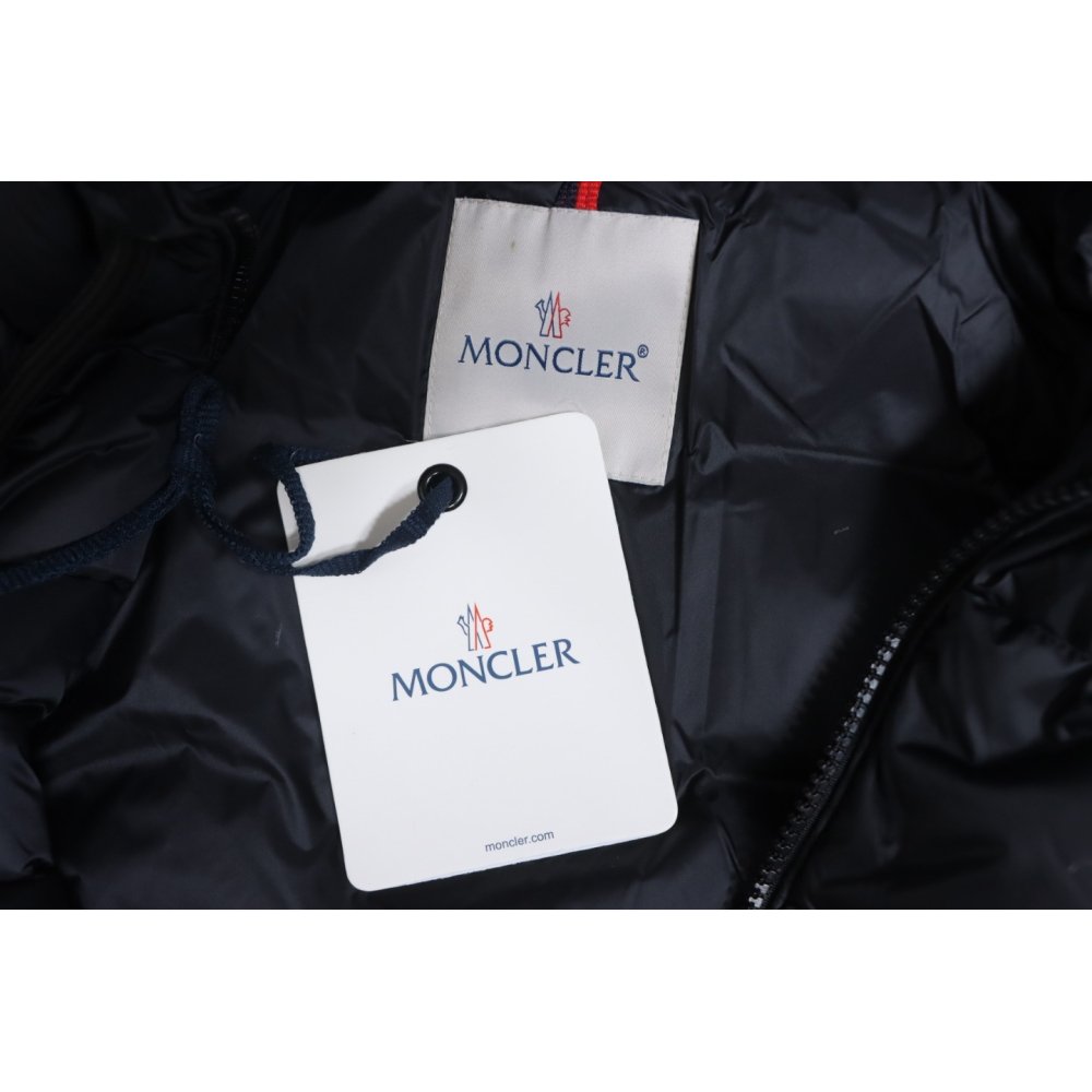 Moncler Stripe-Detail Padded Jacket,Moncler Jackets,Jackets,CLOTHES