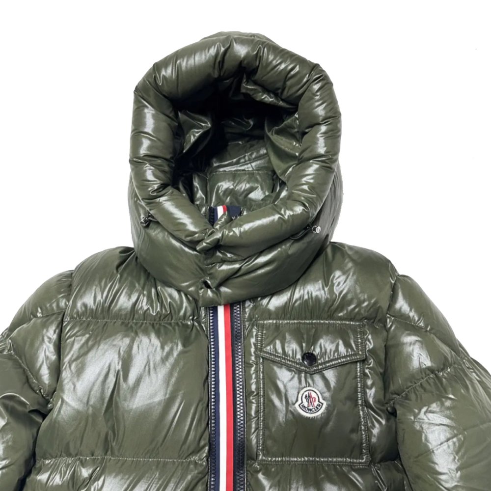 Moncler Down-padded Jacket Army Green,Moncler Jackets,Jackets,CLOTHES