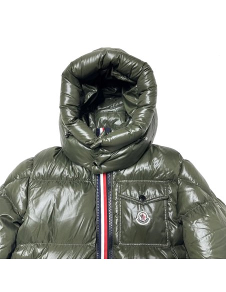 Moncler Down-padded Jacket Army Green,Moncler Jackets,Jackets,CLOTHES