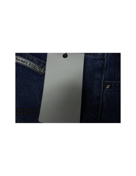 Chrome Hearts Miami Art Basel White Black Cross Patch Jeans,Chrome Hearts Jeans,Jeans,CLOTHES