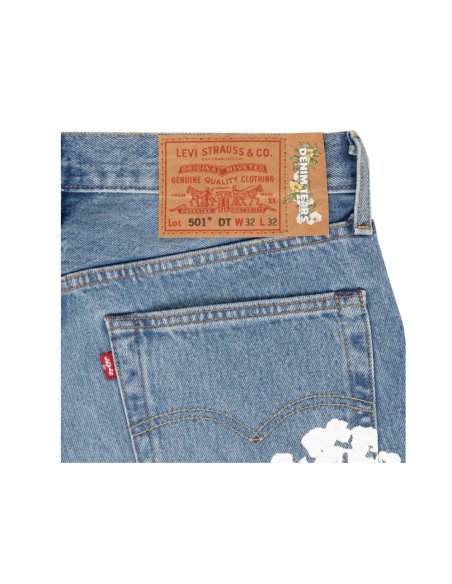 Denim Tears The Cotton Wreath Jean Sky Blue ,Denim Tears Jeans,Jeans,CLOTHES