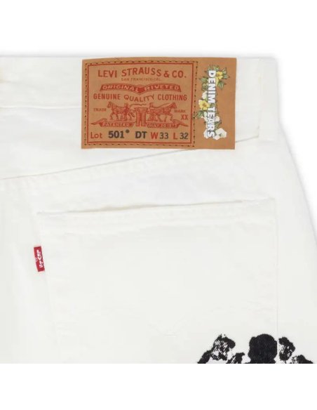 Denim Tears The Cotton Wreath Jean White,Denim Tears Jeans,Jeans,CLOTHES