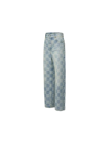 Louis Vuitton Damier Denim Skate Pants 1AHCOD,Louis Vuitton Jeans,Jeans,CLOTHES