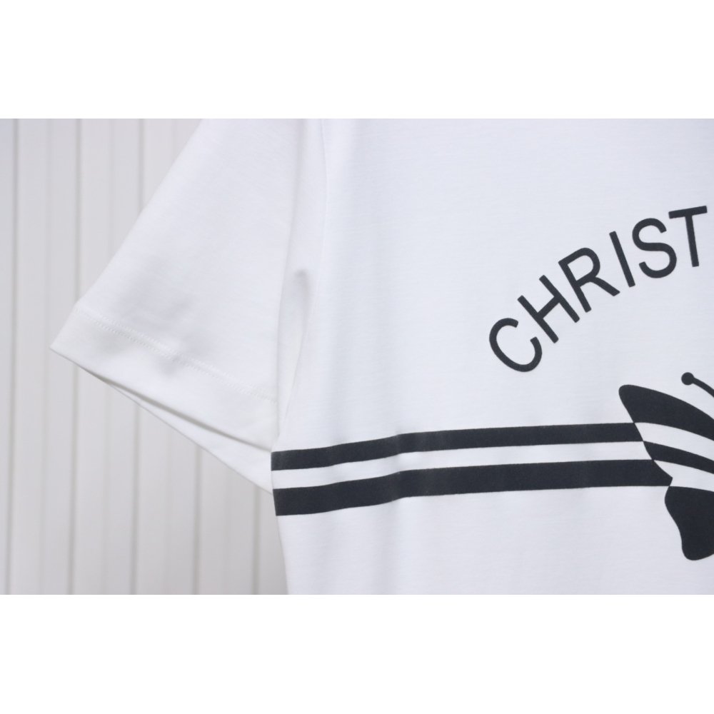 Dior Christian Dior Papillon Motif T-Shirt White,Dior T-Shirts,T-Shirts,CLOTHES
