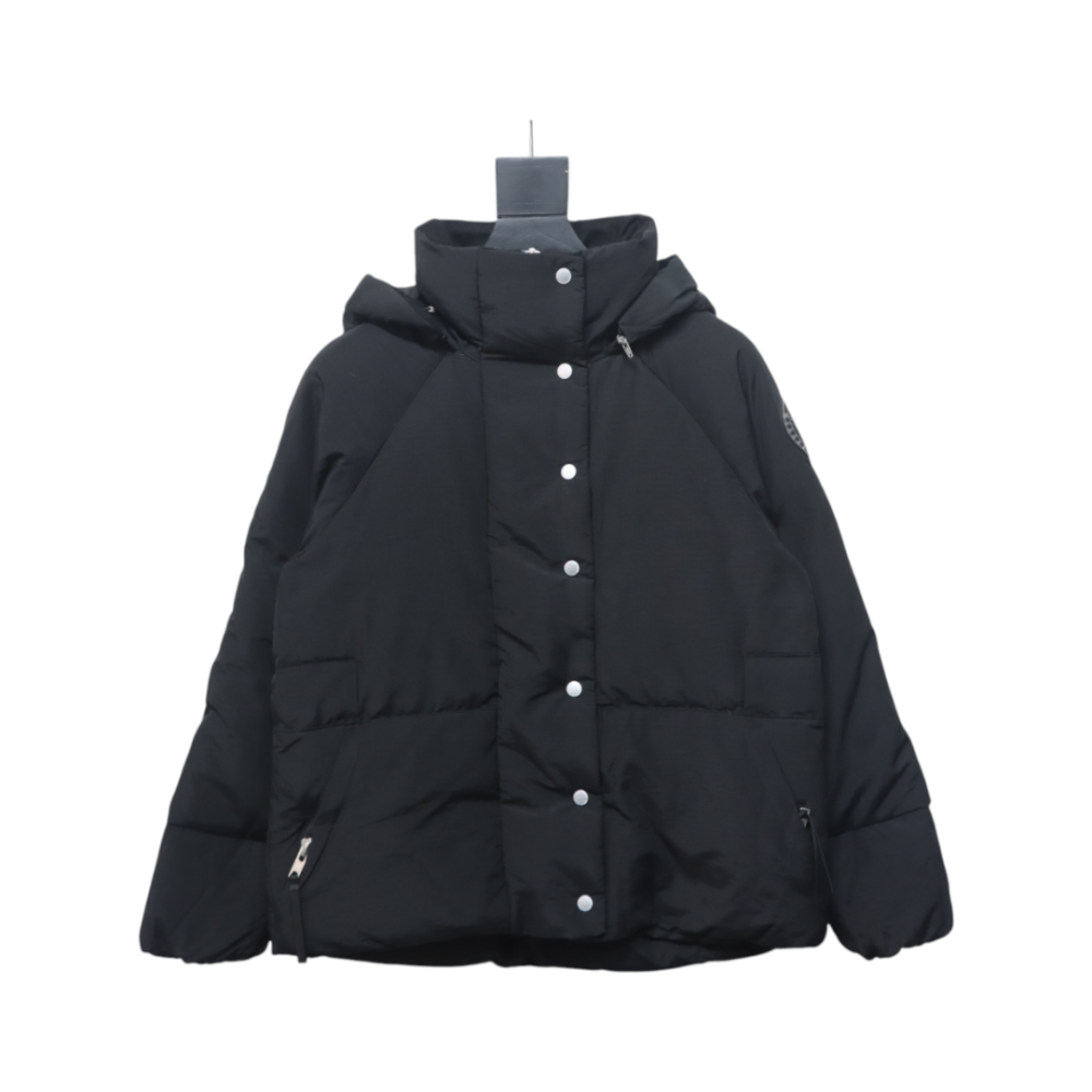 Canada Goose Hooded Puffer Jacket Black,Canada Goose Jackets,Jackets,CLOTHES