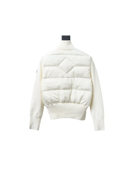 Canada Goose Hybridge Quilted Knit Jacket White,Canada Goose Jackets,Jackets,CLOTHES