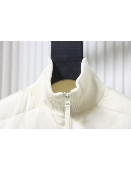 Canada Goose Hybridge Quilted Knit Jacket White,Canada Goose Jackets,Jackets,CLOTHES