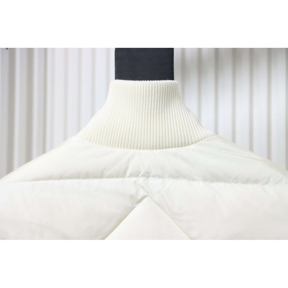Canada Goose Hybridge Quilted Knit Jacket White,Canada Goose Jackets,Jackets,CLOTHES