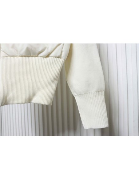 Canada Goose Hybridge Quilted Knit Jacket White,Canada Goose Jackets,Jackets,CLOTHES