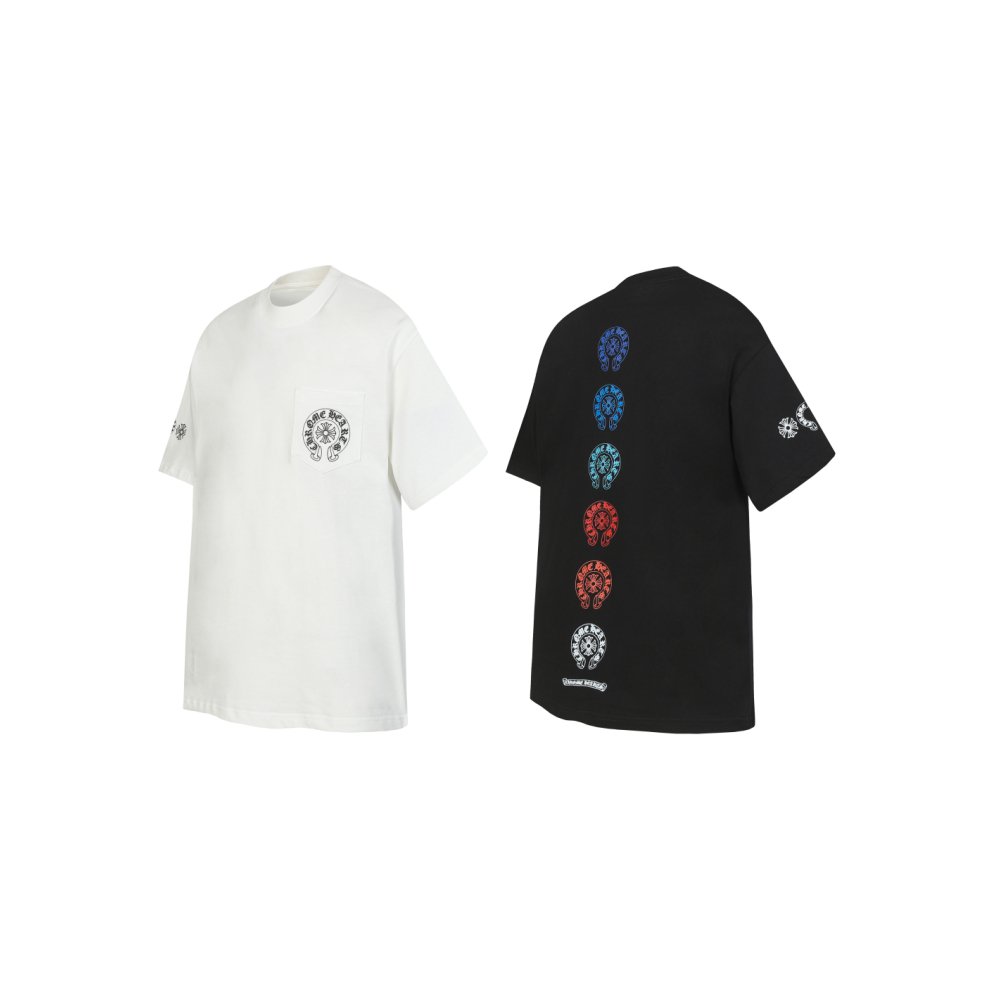 Chrome Hearts T-shirt 2226 Black/White,Chrome Hearts T-Shirts,T-Shirts,CLOTHES