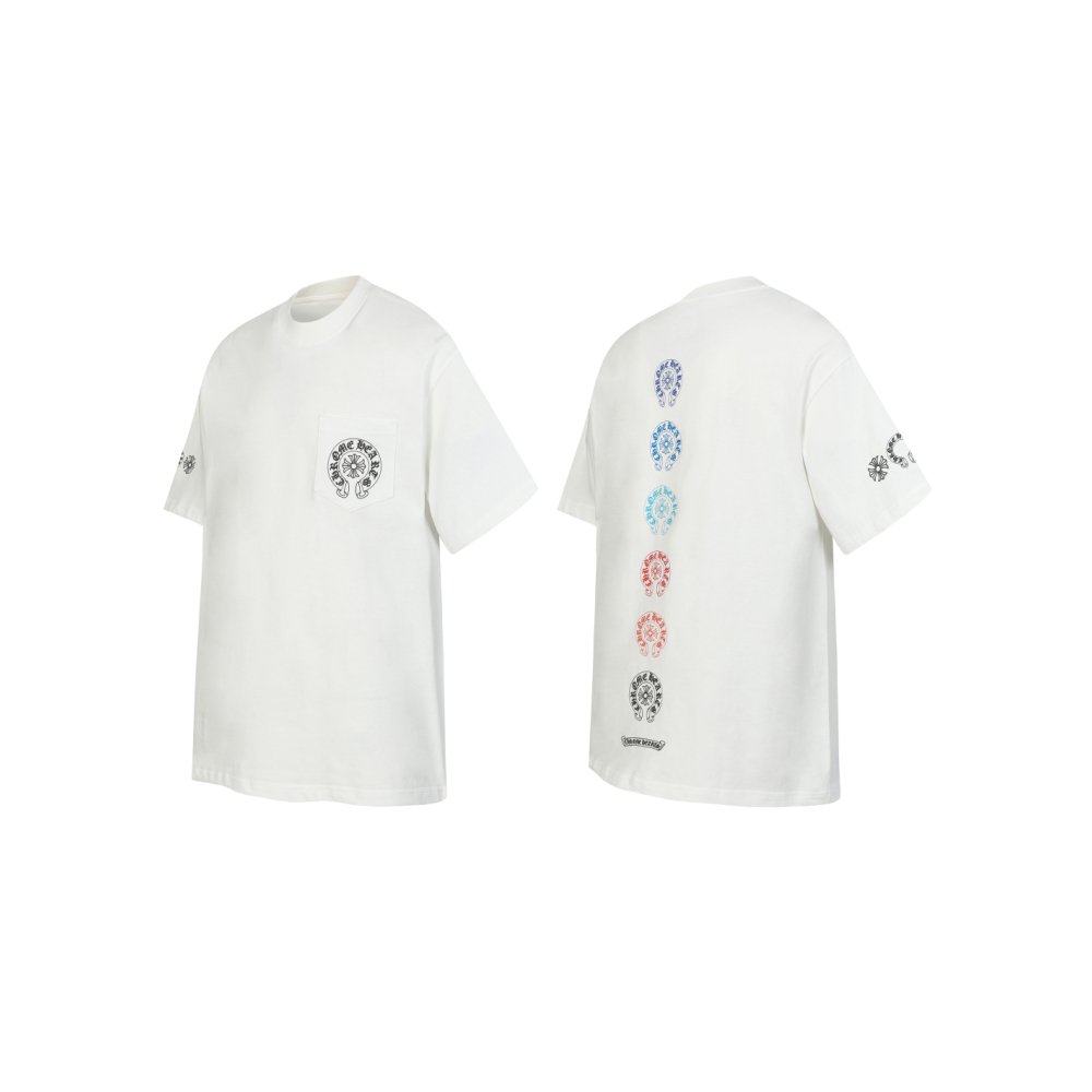 Chrome Hearts T-shirt 2226 Black/White,Chrome Hearts T-Shirts,T-Shirts,CLOTHES