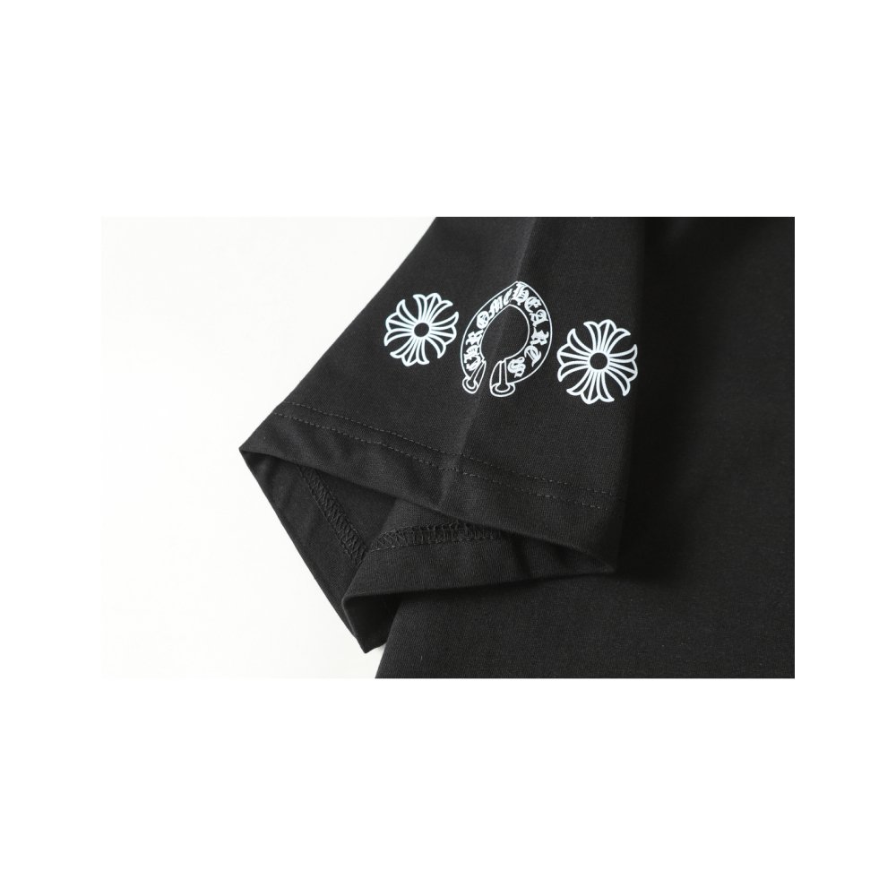 Chrome Hearts T-shirt 2226 Black/White,Chrome Hearts T-Shirts,T-Shirts,CLOTHES