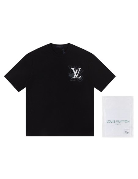 Louis Vuitton T-shirt W2627 Black/White,Louis Vuitton T-Shirts,T-Shirts,CLOTHES