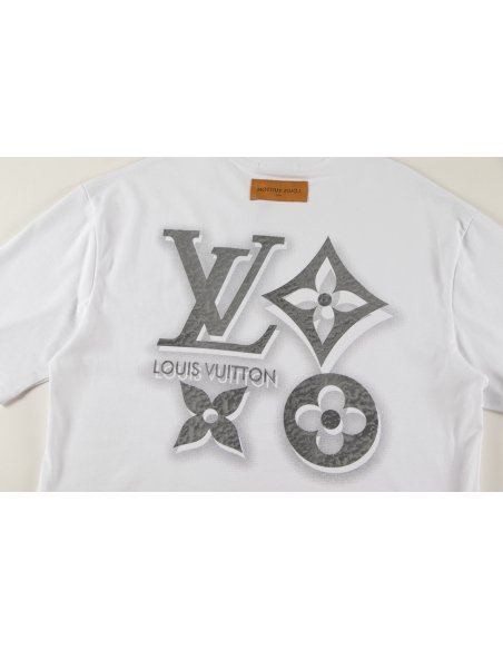 Louis Vuitton T-shirt W2627 Black/White,Louis Vuitton T-Shirts,T-Shirts,CLOTHES