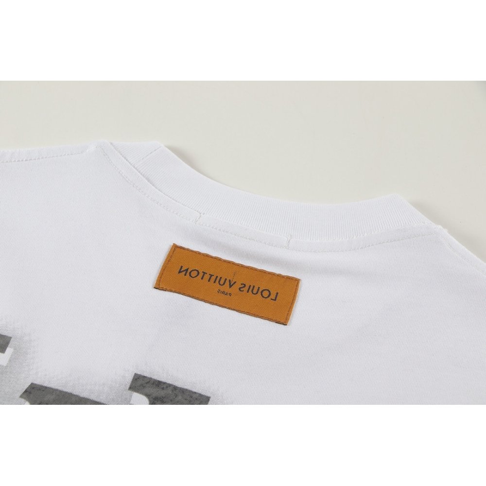 Louis Vuitton T-shirt W2627 Black/White,Louis Vuitton T-Shirts,T-Shirts,CLOTHES