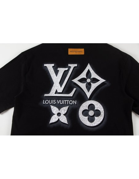 Louis Vuitton T-shirt W2627 Black/White,Louis Vuitton T-Shirts,T-Shirts,CLOTHES