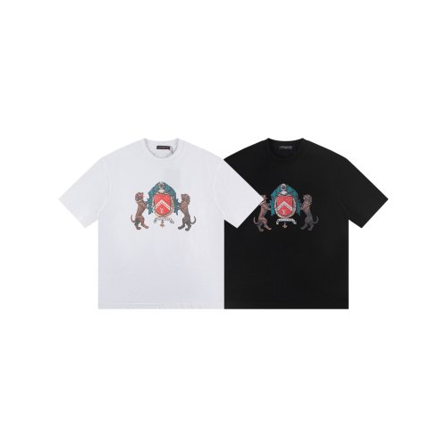 Louis Vuitton T-shirt W2512 Black/White,Louis Vuitton T-Shirts,T-Shirts,CLOTHES