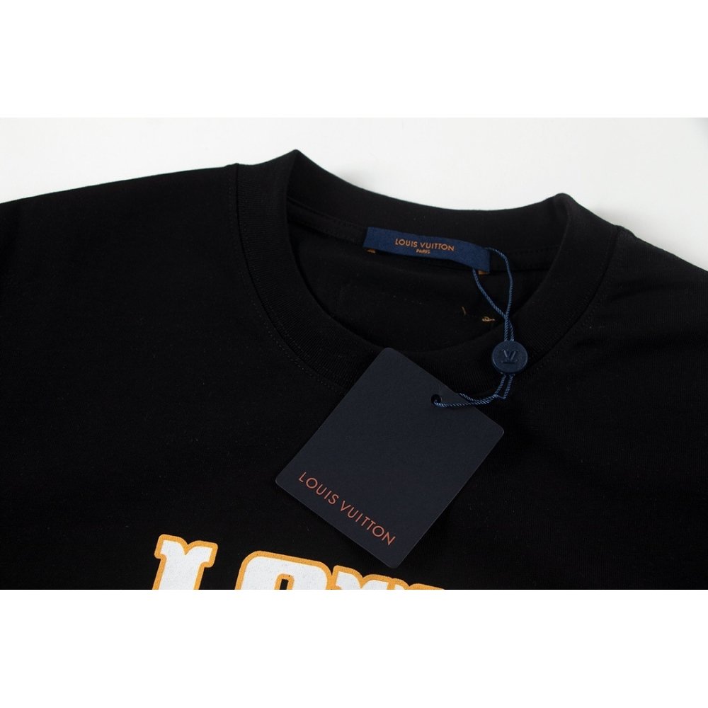 Louis Vuitton T-shirt W2643 Black/White,Louis Vuitton T-Shirts,T-Shirts,CLOTHES