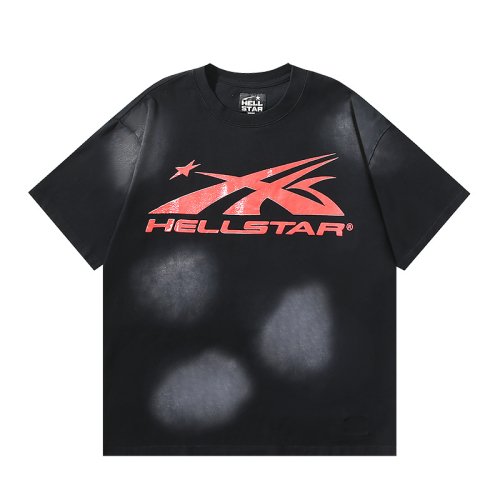 Hellstar Sport Logo Gel Black T-Shirt Red,Hellstar T-Shirts,T-Shirts,CLOTHES
