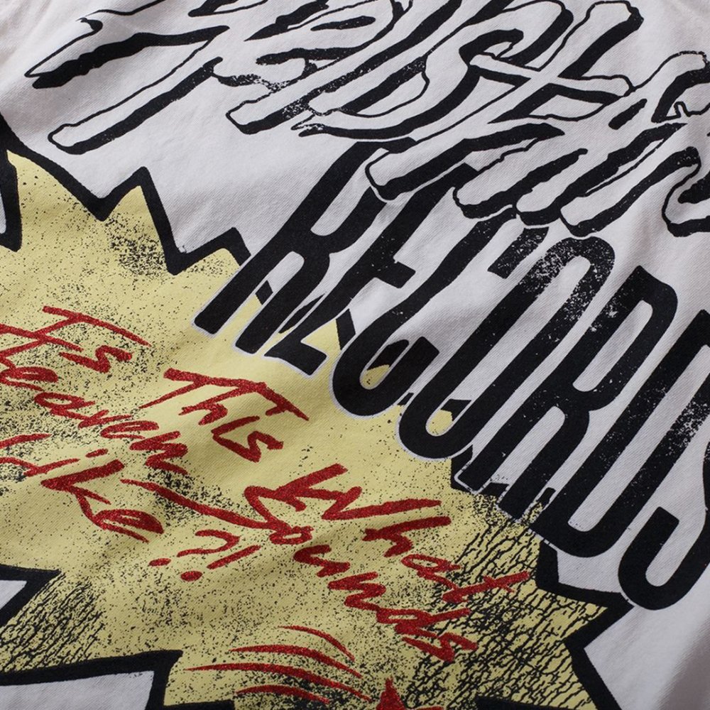 Hellstar Records Hollywood T-Shirt Cream,Hellstar T-Shirts,T-Shirts,CLOTHES