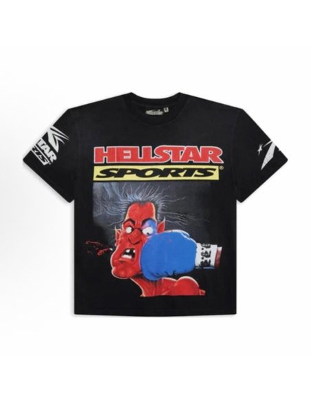 Hellstar Knock Out T-shirt Black HS01TEE07-BLK,Hellstar T-Shirts,T-Shirts,CLOTHES