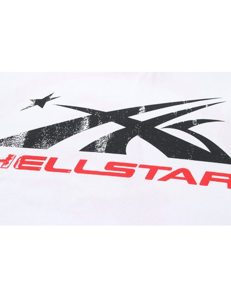 Hellstar Sport Logo Gel T-shirt White,Hellstar T-Shirts,T-Shirts,CLOTHES