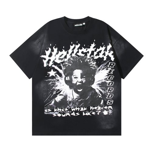 Hellstar Music Boy Records T-Shirt 6731 Black,Hellstar T-Shirts,T-Shirts,CLOTHES