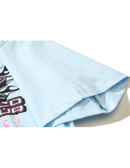 Hellstar Neuron Tour T-Shirt Light Blue,Hellstar T-Shirts,T-Shirts,CLOTHES