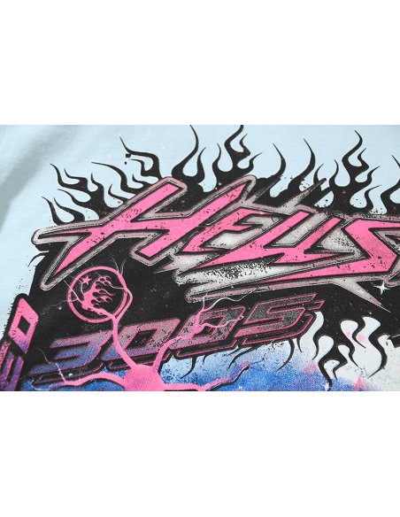 Hellstar Neuron Tour T-Shirt Light Blue,Hellstar T-Shirts,T-Shirts,CLOTHES