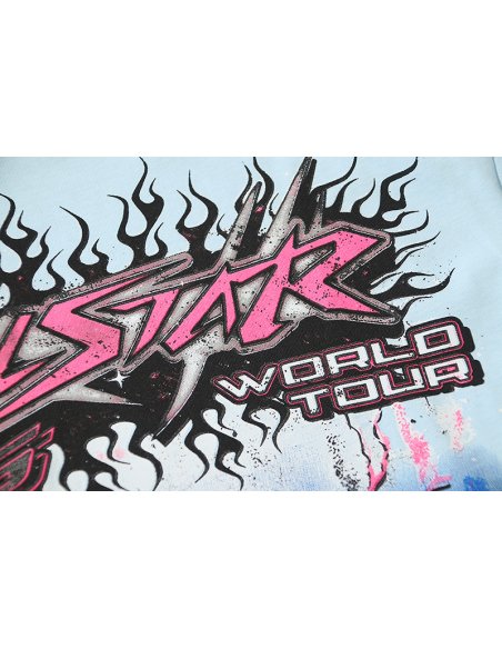 Hellstar Neuron Tour T-Shirt Light Blue,Hellstar T-Shirts,T-Shirts,CLOTHES