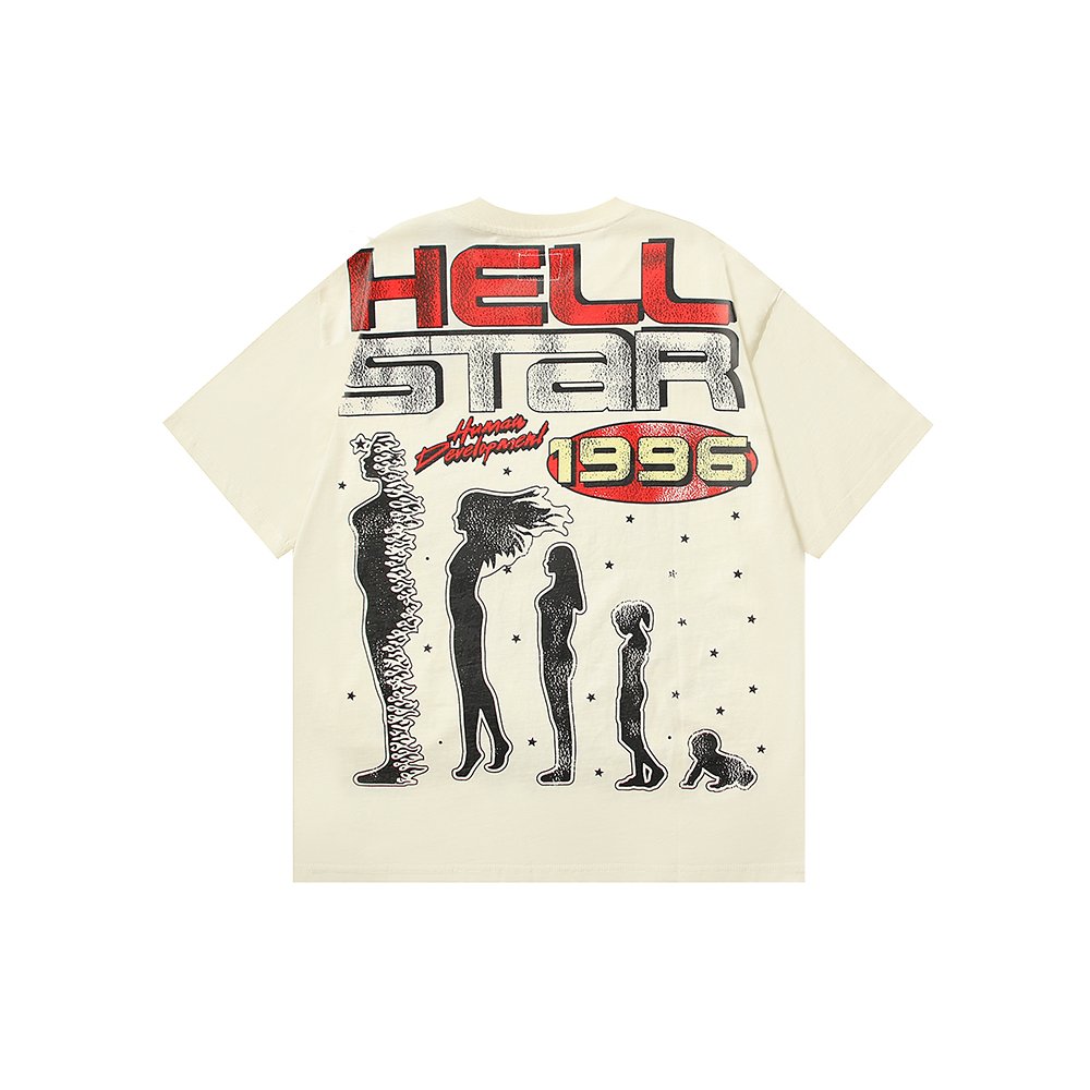 Hellstar Human Development T-Shirt 511 Yellow/Black,Hellstar T-Shirts,T-Shirts,CLOTHES