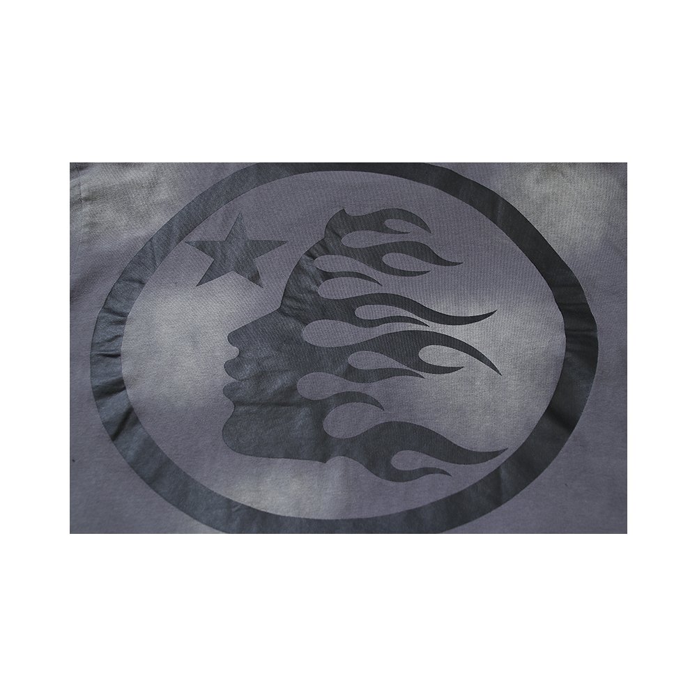 Hellstar Sport Logo Gel Grey T-shirt 695 Green Text,Hellstar T-Shirts,T-Shirts,CLOTHES