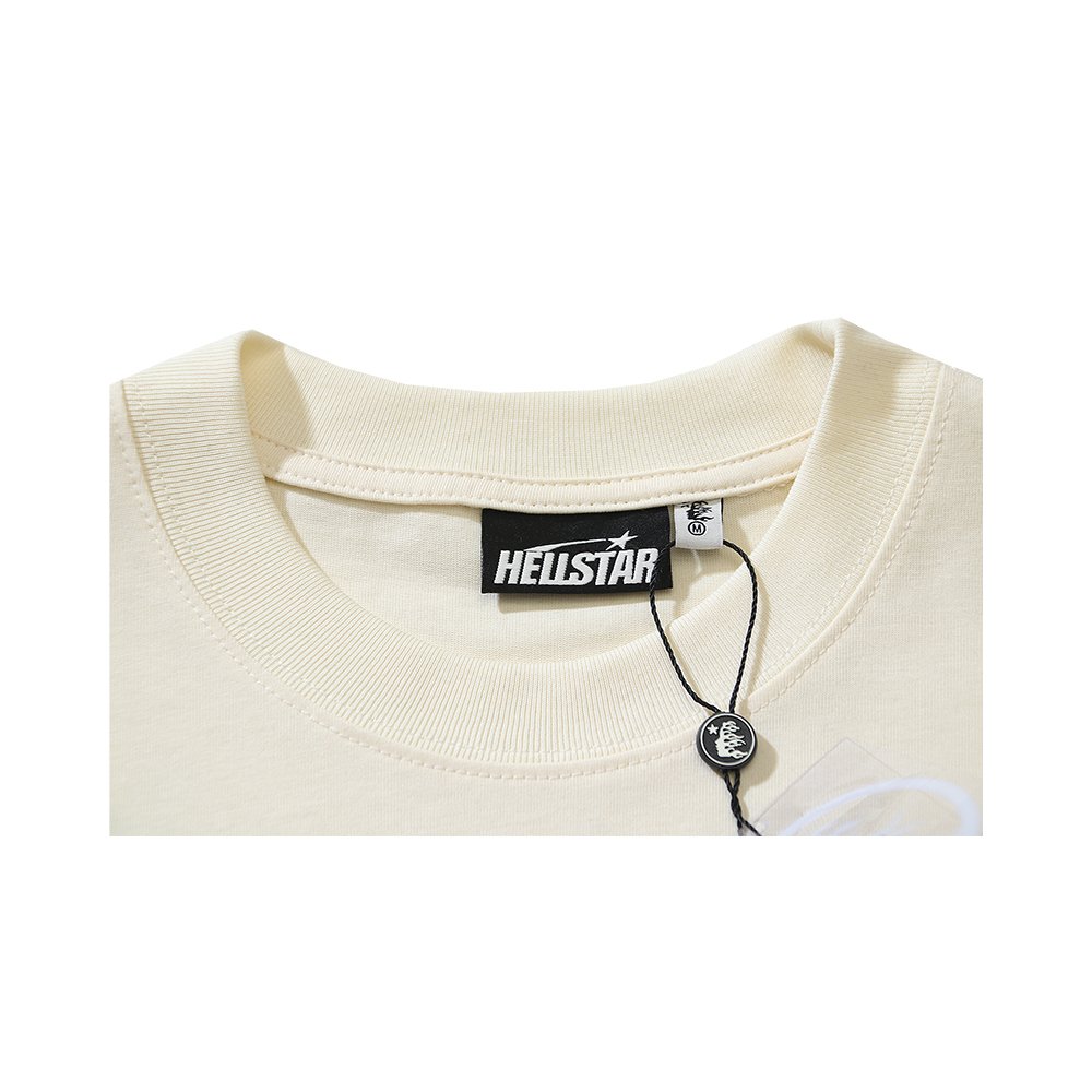 Hellstar Inner Peace T-Shirt 585 White/Apricot,Hellstar T-Shirts,T-Shirts,CLOTHES