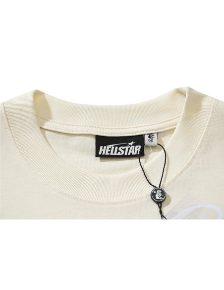 Hellstar Inner Peace T-Shirt 585 White/Apricot,Hellstar T-Shirts,T-Shirts,CLOTHES