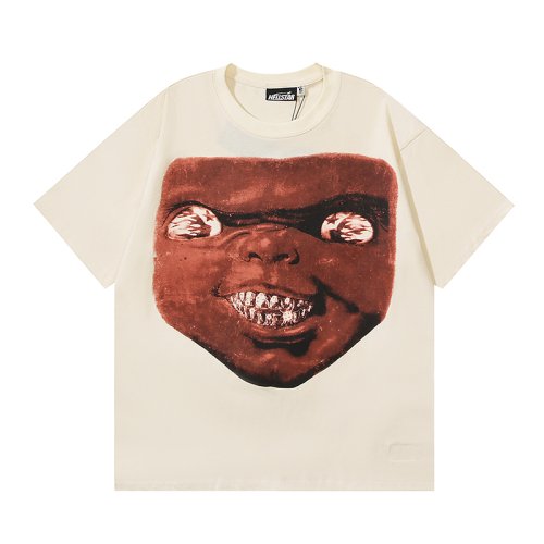 Hellstar Halloween Grill T-Shirt 591 White/Apricot,Hellstar T-Shirts,T-Shirts,CLOTHES