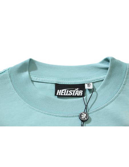 Hellstar Sport Logo Gel T-shirt 676 Cyan/Gray/Blue,Hellstar T-Shirts,T-Shirts,CLOTHES