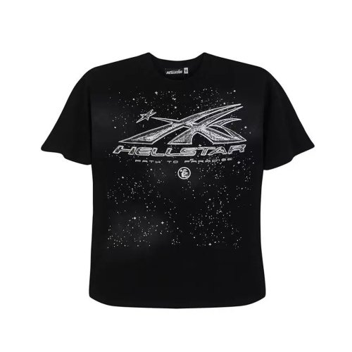 Hellstar Chrome Logo T-Shirt Black,Hellstar T-Shirts,T-Shirts,CLOTHES