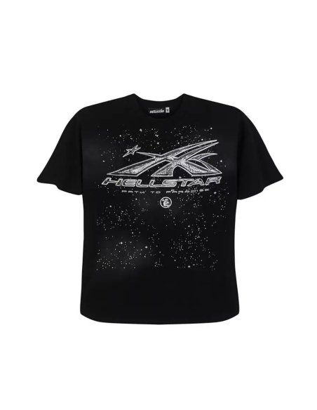 Hellstar Chrome Logo T-Shirt Black,Hellstar T-Shirts,T-Shirts,CLOTHES