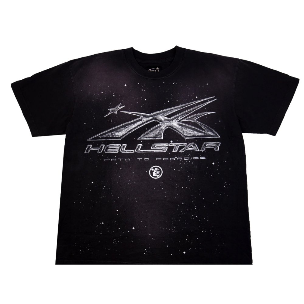 Hellstar Chrome Logo T-Shirt Black,Hellstar T-Shirts,T-Shirts,CLOTHES