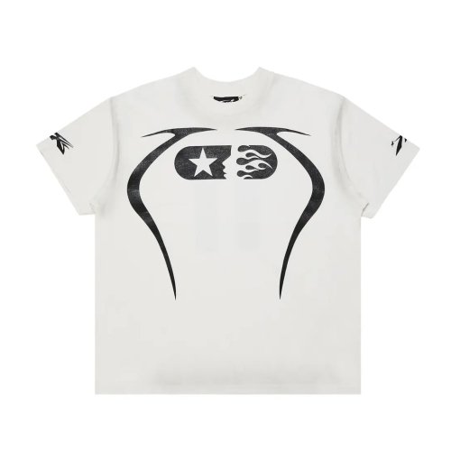 Hellstar Warm Up T-shirt White,Hellstar T-Shirts,T-Shirts,CLOTHES