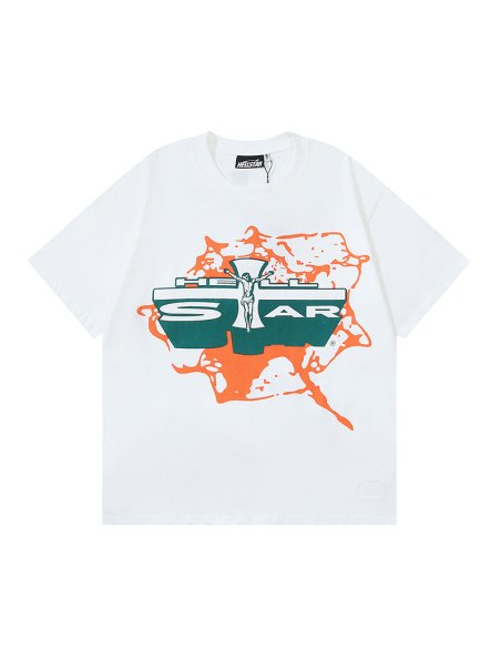 Hellstar Jesus T-Shirt 589 White,Hellstar T-Shirts,T-Shirts,CLOTHES