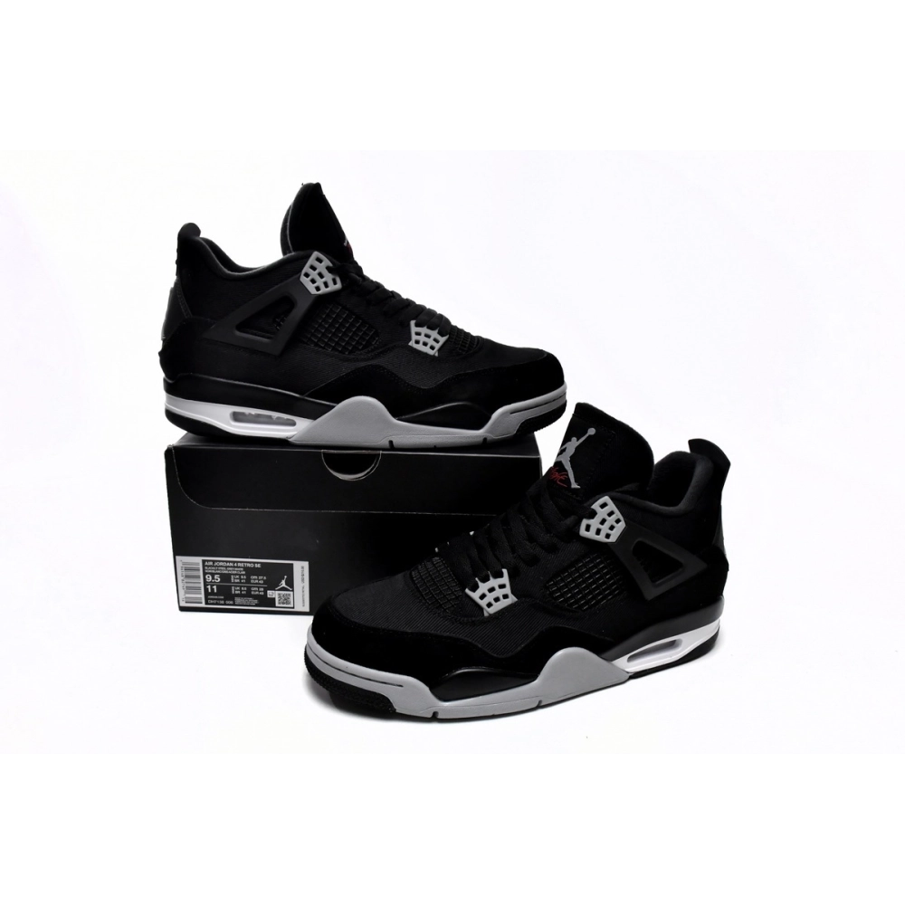 Air Jordan 4 Retro SE Black Canvas DH7138-006