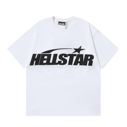 Hellstar Classic White T-shirt With Hot-fix Rhinestones 5617 ,Hellstar T-Shirts,T-Shirts,CLOTHES