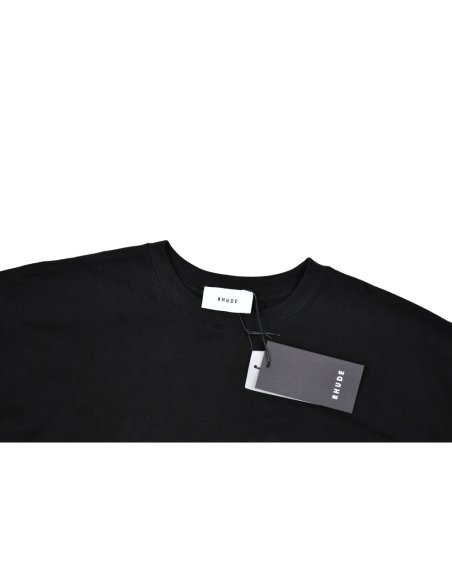 Rhude Come Second T-Shirt Black,Rhude T-Shirts,T-Shirts,CLOTHES